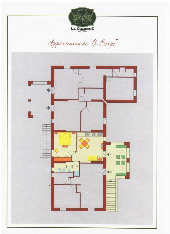 Agriturismo Le Colombe Assisi Rum bild