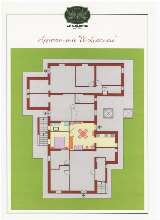 Agriturismo Le Colombe Assisi Rum bild